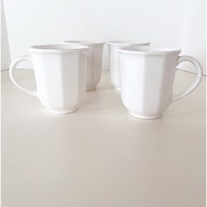 PFALTZGRAFF HERITAGE WHITE MUGS SET OF 4